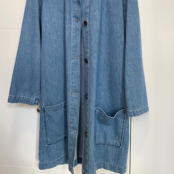 Zara Premium Denim Coat - Picture 4 of 5